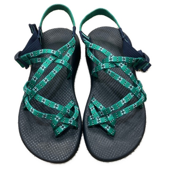 Chaco Zx2 Classic Eclipse Green Sandals W10 - Picture 7 of 11